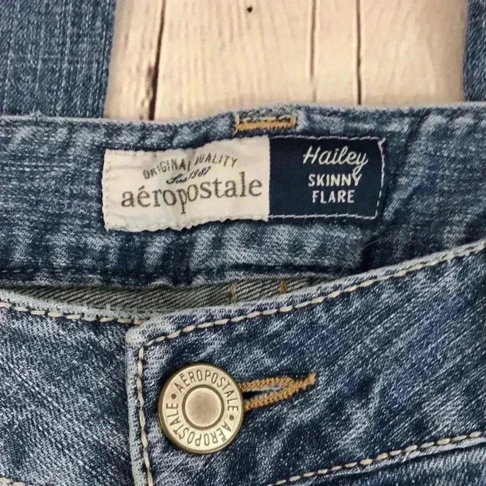 Aeropostale Hailey Skinny Flare Jeans 13/14 short - Picture 8 of 14